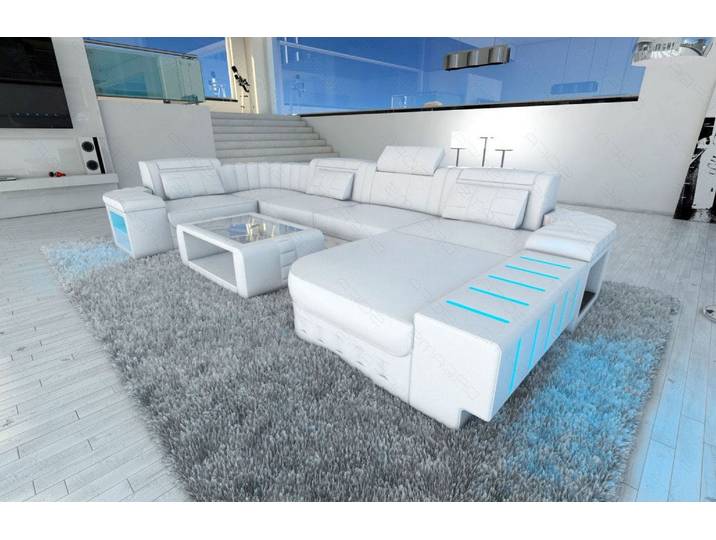 Wohnlandschaft Bellagio U-Form aus Leder