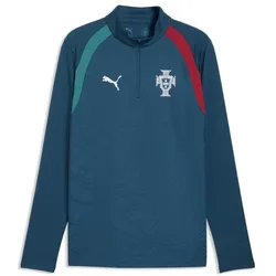 Puma, Herren, Fussballtrikot, FPF Training 1/4 Zip Top (M), Blau, Rot, Grün