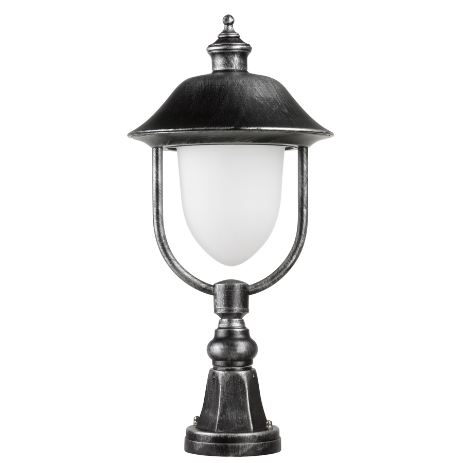 LCD Pollerleuchte 54x25cm Schwarz/Silber 1156 8033239581974