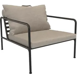 Outdoor Lounge-Sessel AVON schwarz Asche
