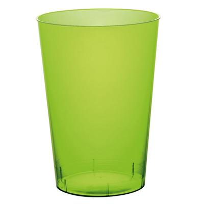 10 Mehrweg Becher grün transparent Plastikbecher 230ml Wiederverwendbar bunt