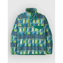 Patagonia LW Synch Snap-T Half-Zip Fleece Pullover painted lines /  shore blue Gr. XS
