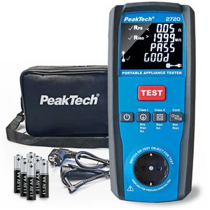 PeakTech Gerätetester P 2720, VDE 0701, VDE 0702, DGUV 3