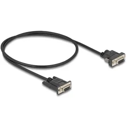 DeLOCK Seriell Kabel RS-232 D-Sub9 Buchse zu D-Sub9 Buchse Stromanschluss an Pin 9 0,5 m