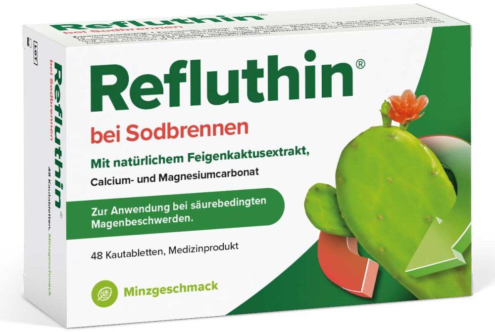 Refluthin Bei Sodbrennen Kautabletten Minze 48stk