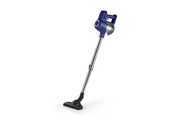 CLEANMAXX Akku-Hand-und Stielstaubsauger Blau/Silber , blau (blau, silberfarben), Akkusauger, Akku-Hand-und Stielstaubsauger