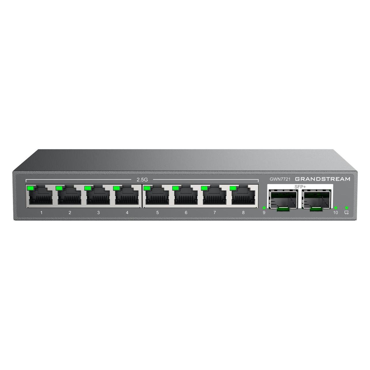Grandstream Switch L2 Lite 8x2,5G + 2x10G SFP (8 Ports) (GWN7721)