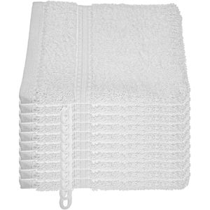 Julie-Julsen Waschlappen Bio, weiß, 15 x 21 cm, Waschhandschuh, aus 100% Bio-Baumwolle, 550 g/m², 10 Stück