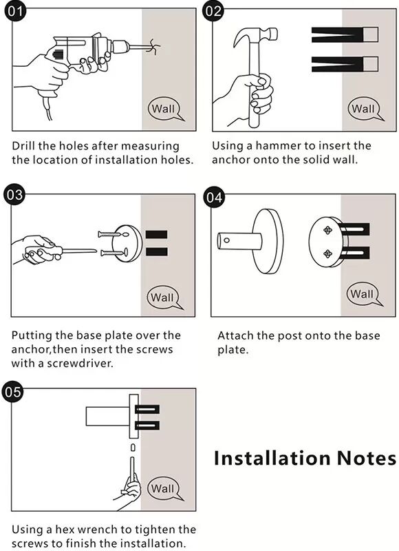 INF Hochleistungs-Klebehaken Schwarz