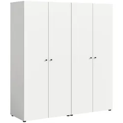 Drehtürenschrank DARWIN ca.160x176x51cm Weiß