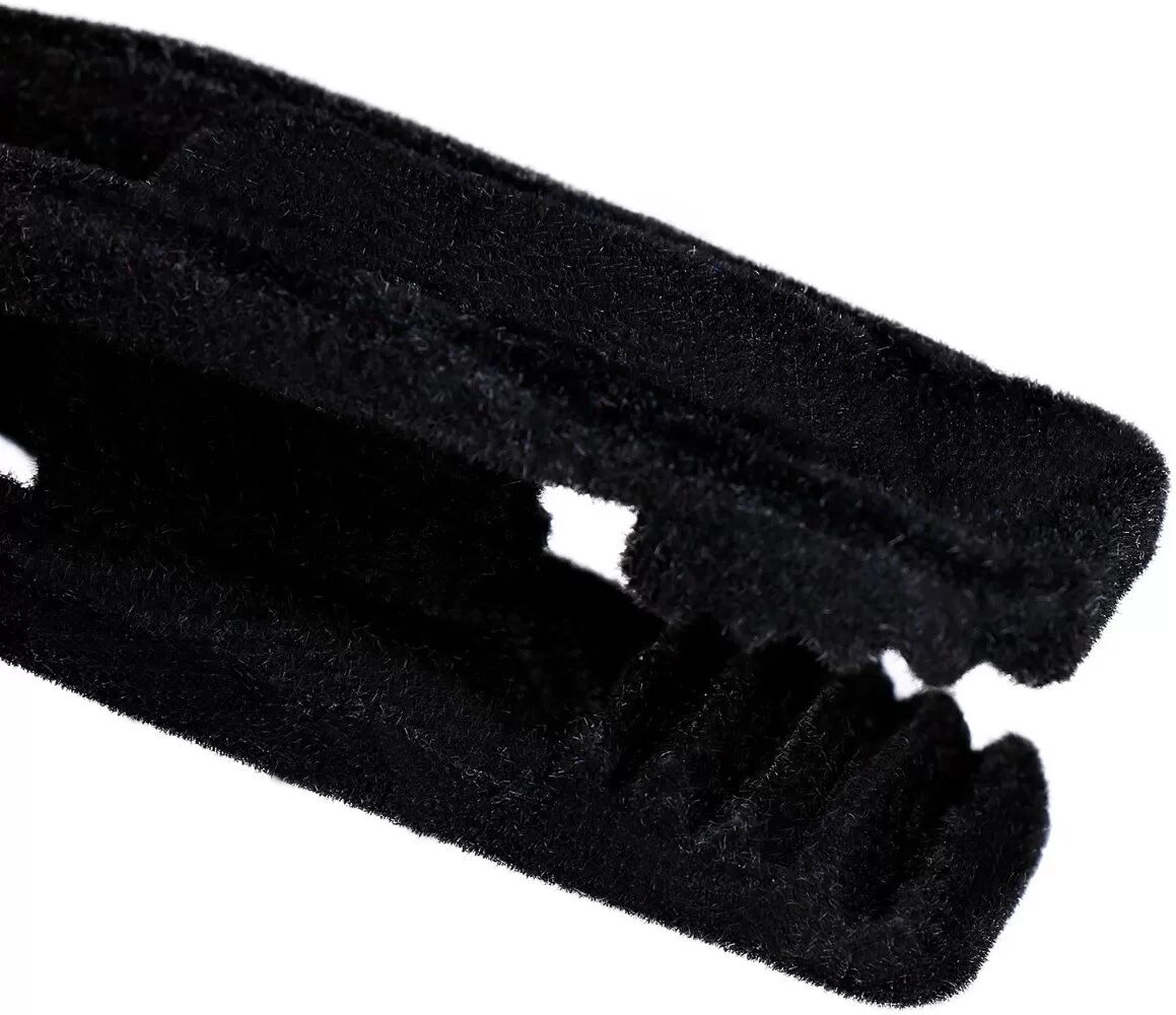 INF 10er-Pack Samt Kleiderbügel Clips - Rutschfeste beflockte Wäscheklammern für Kleidung Schwarz