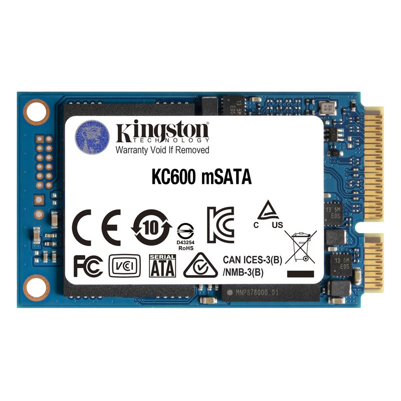 512GB Kingston KC600 MO-300 mSATA 6Gb/s 3D-NAND TLC (SKC600MS/512G)