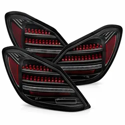 LED-Rückleuchten passend für Mercedes-Benz C-Klasse W205 2014–2021 | Rot/Smoke | dynamische Blinker | für Serien-LED