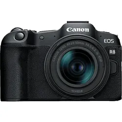 CANON EOS R8 Kit Spiegellose Systemkameras mit Objektiv 24-50 mm, 7,5 cm Display, WLAN