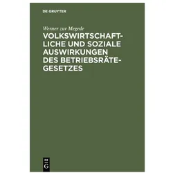 Megede:Volkswirtschaftliche und soziale, Fachbücher von Werner zur Megede