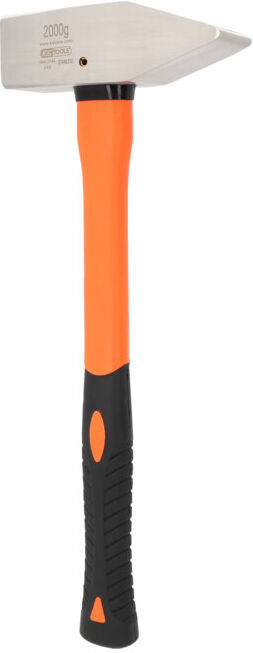 KS Tools INOX Marteau d'ingénieur avec manche en fibre de verre, 2000g (964.2044)