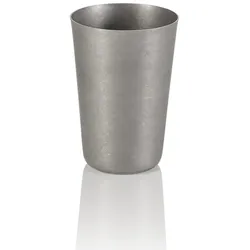 WAS Germany Cup Set, 0,4 ltr., Ø 8 cm, Höhe 11,5 cm, vintage, Set á 4 Stück, Chromnickelstahl, PVD-Beschichtung