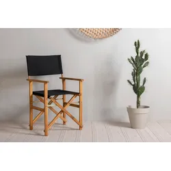 Klappstuhl Marion ca. 53x90x55 cm Akazie/Schwarz