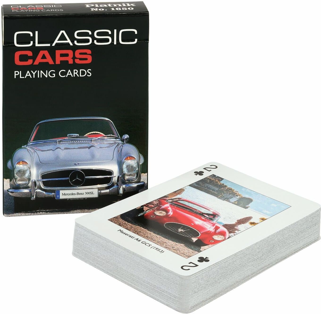 Piatnik Kartenspiel Classic Cars Schwarz 01
