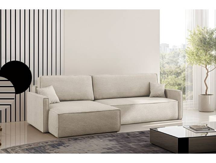 Kaiser Möbel Schlafsofa Schlafsofa Carlos L-Form Bettkasten Stoff Salvador Und Poso