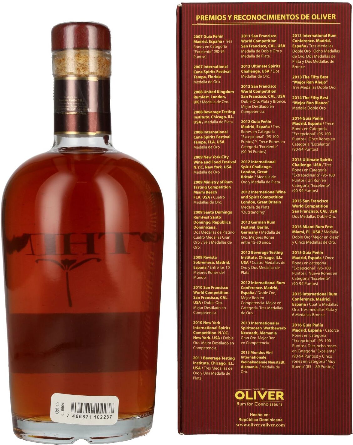 Opthimus Ron Opthimus 15 Sistema Solera Res Laude 38% Vol. 0,7l in Geschenkbox