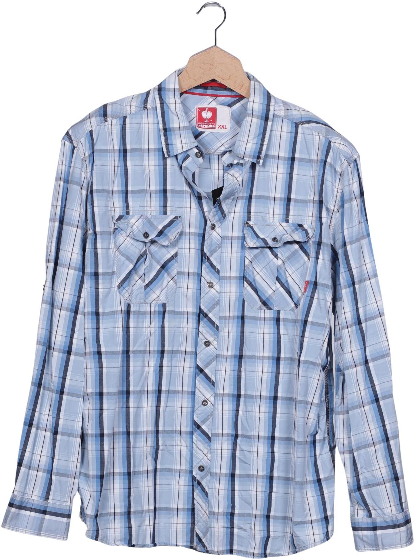 engelbert strauss Herren Hemd, Hellblau, Gr. Xxl, Baumwolle - Second Hand