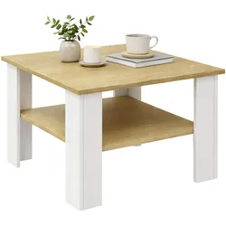 VCM, Couchtisch + Beistelltisch, Holz Sofatisch Couchtisch Disalo 55x55 (55 x 55 x 44 cm)