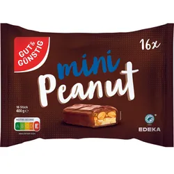 GUT&GÜNSTIG mini Peanut Schokoriegel