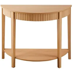 ABGERUNDETE Konsole mit Welleneffekt und 2 Ebenen bologne 100/40/76 cm