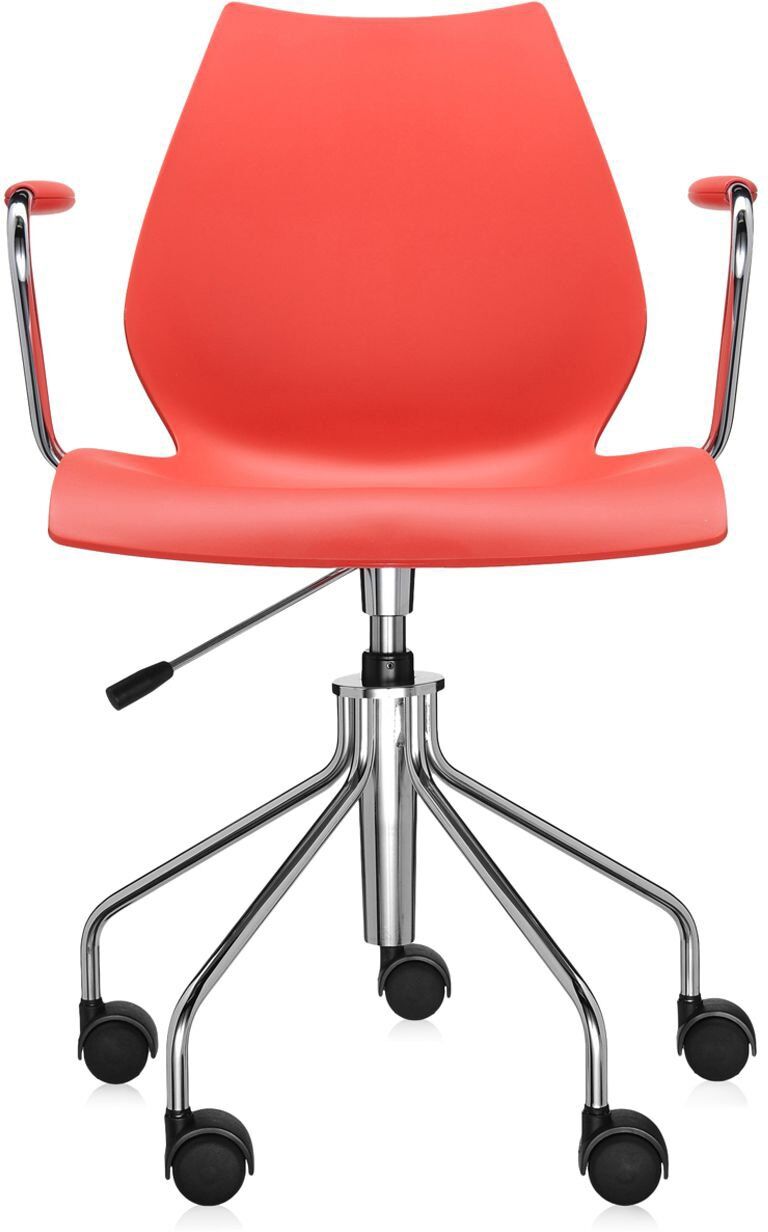 Kartell Maui Bürostuhl mit Armlehne (purpurrot) purpurrot