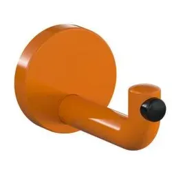 Hewi 477 Wandhaken 477.90.03524 100mm, Türpuffer schwarz, orange