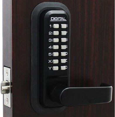 LockeyUSA 2835 Passage Lever Lock Jet Black Marine Grade - Single Combination