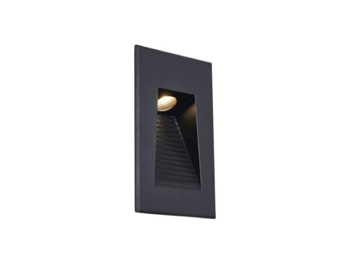 Qazqa trem - LED Applique murale - 1 lumière - H 11.5 cm - Noir - Moderne - éclairage extérieur