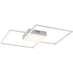 LED-Deckenleuchte Asmin Silberfarben max. 50 Watt Deckenlampe