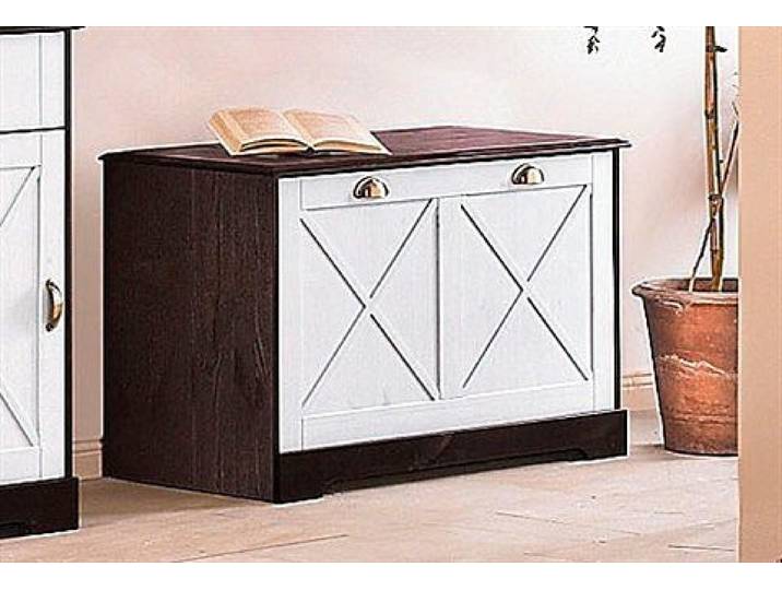 Schuhbank OTTO HOME, braun (dunkelbraun, weiß), Sitzbänke, Schuhbank