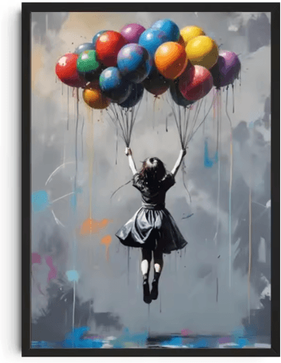 Inspire Picks Banksy Style Graffiti Canvas Print Modern Urban Street Art Wall Poster Frameless 08 40x50cm