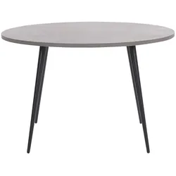 ESSTISCH 120/120/76 cm Hellgrau Rund Odeon