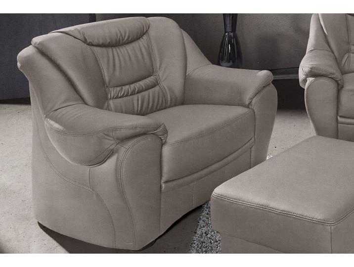 Sessel SIT & MORE Benson , grau, B:98cm H:94cm T:95cm, NaturLeder;Luxus-Microfaser ALTARA NUBUCK (100% Polyester);Luxus-Kunstleder, Sessel, Sessel