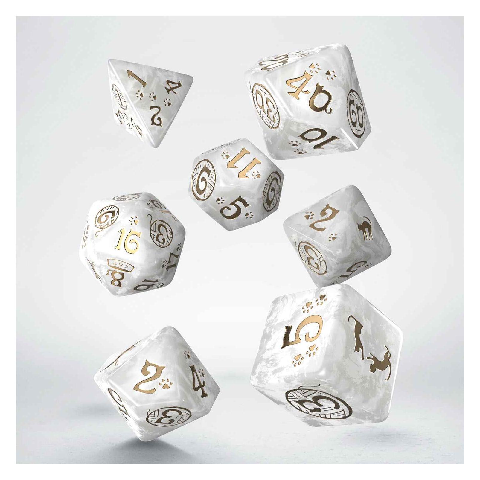 Q Workshop CATS Set de 7 Dés Purrl (QWS-SCAT11)