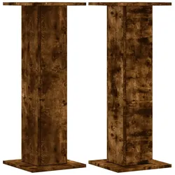 Helloshop26 - Pflanzenständer Blumenmöbel 2er-Set Holzwerkstoff braun 02_0045304