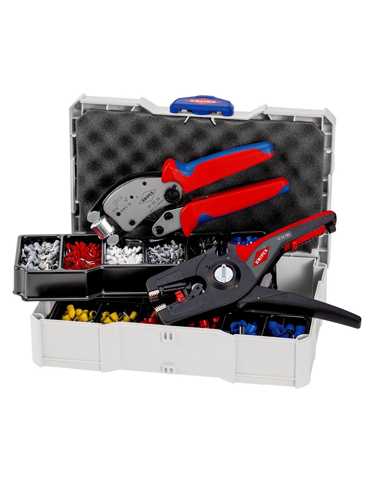 KNIPEX Crimp-Sortimente, für Aderendhülsen mit Kunststoffkragen