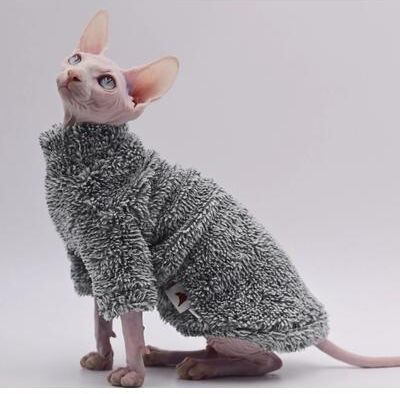 Uplifted Goods Soft Double Sided Fleece Cat Jacket black l