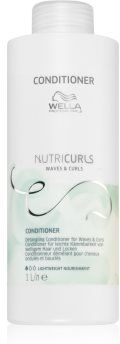 Wella Nutricurls Waves & Curls condicionador nutritivo para fácil penteado de cabelo 1000 ml. Nutricurls Waves & Curls