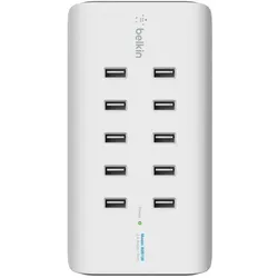 Belkin RockStar 120 W 10x USB-A Ladestation, weiß