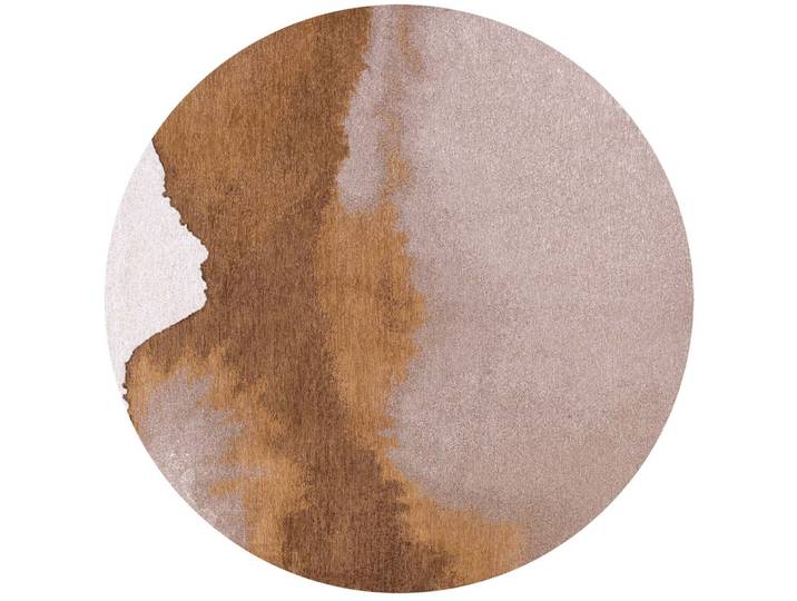 Teppich Lagoon Beige, Braun, Weiss Anderes Muster Polyester 240 x 240 cm - Teppich