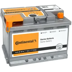 Autobatterie CONTINENTAL LB2 12V 60Ah 580A B13 SLI Batterie 2800012020280