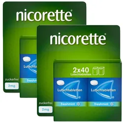 Nicorette Lutschtabletten freshmint 2mg 2X80 St