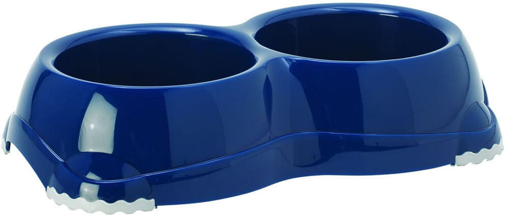 Yes! Ciotola Doppia Gnammy Cane Antiscivolo Blu 2x645ML