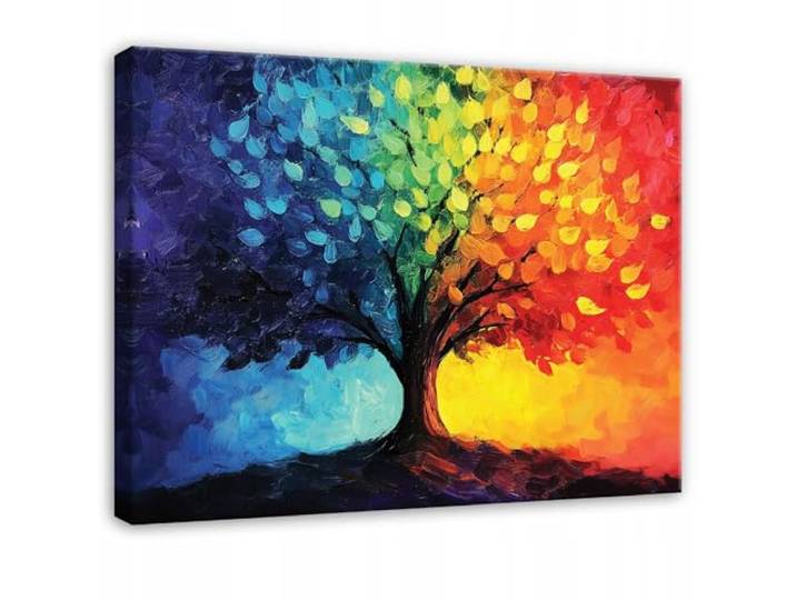 WallArena Leinwand Bilder 120x80 cm Baum, Leinwandbilder, Bild auf leinwand, Format: 120x80 cm (BxH) - einteilig auf Canvas Leinwand. Das Leinwand