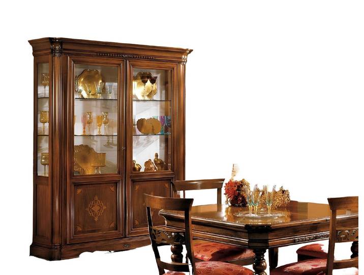 Xlmoebel Vitrine Moderne Glaskonsole mit eleganten Türen für stilvolles Wohnen (1-St., Vitrine) Hergestellt in Europa